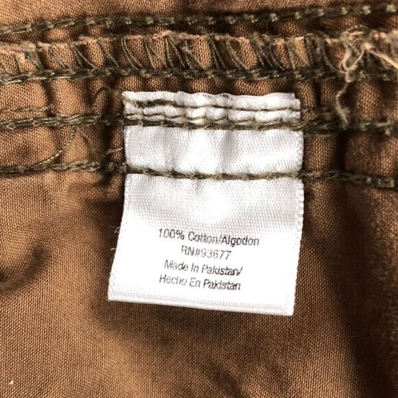 A New Approach A.N.A  Womens Cargo Capris Pants Size 14P Outdoors Tan Utility - Picture 8 of 14
